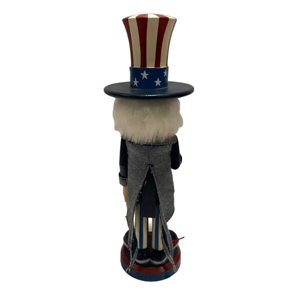 1997 Zims Uncle Sam Collectible Wooden Nutcracker Patriot American July 4 Rare - Picture 4 of 11